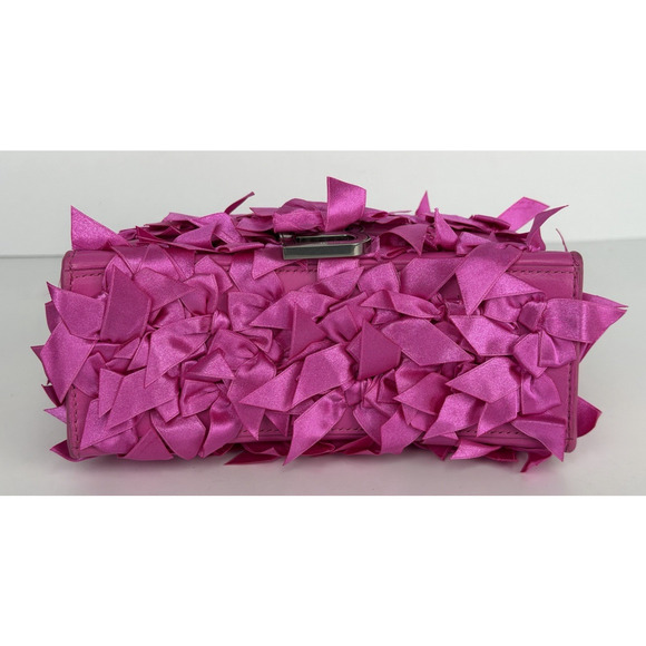 Balenciaga Satin Bow-Embellished Hourglass Top Handle Bag in Fuchsia B1 - Picture 4 of 15